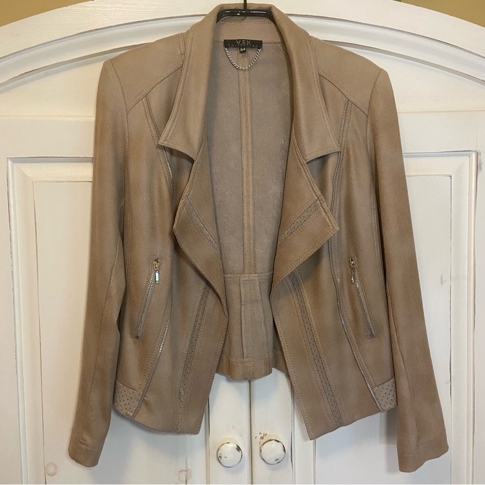 VEX Collection Faux Suede Jacket